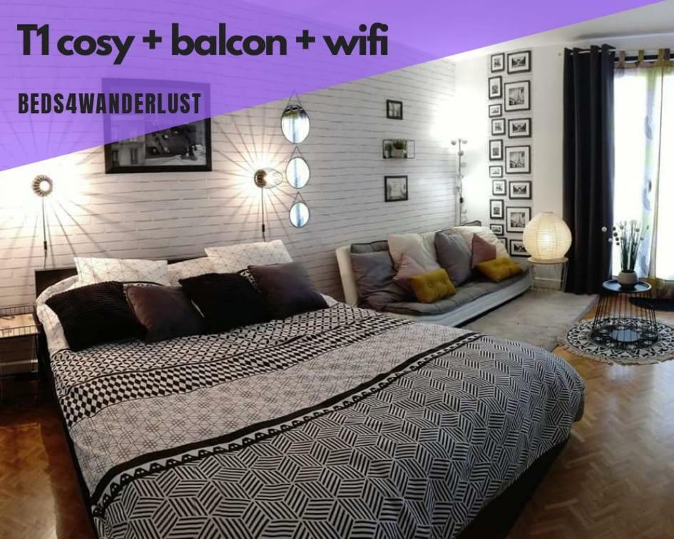 Le Parisien T1Antony-Berny By Beds4Wanderlust - 35M2 Avec Balcon - Aeroport Orly 5Miles - Train Station Rer B Orlyval 1Mile Apartment Exterior foto